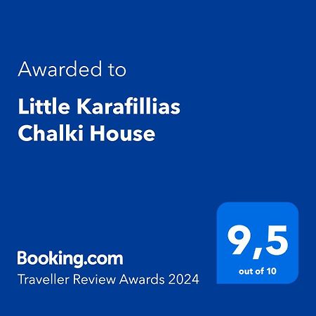 Villa Little Karafillias Chalki House Extérieur photo